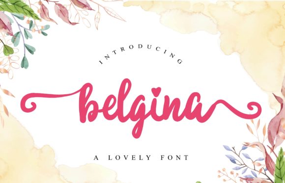 Belgina Font: A Handwritten Typeface for Branding