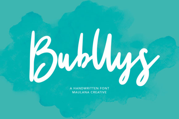 Bubllys: A Playful Handwritten Font for Web Design