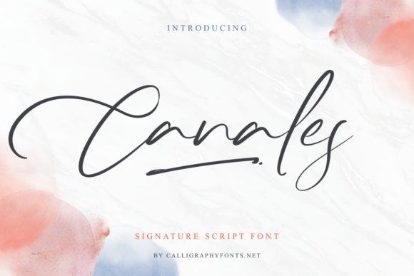 Canales: A Charming Script Font for Editorial Design
