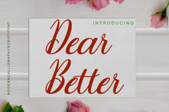 Dear Better: A Handwritten Font for Business Branding