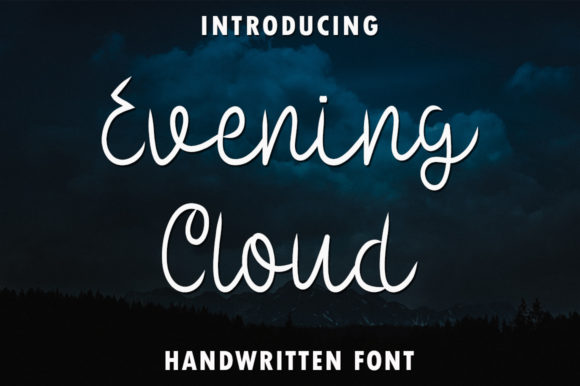 Evening Cloud: A Handwritten Font for Web Design