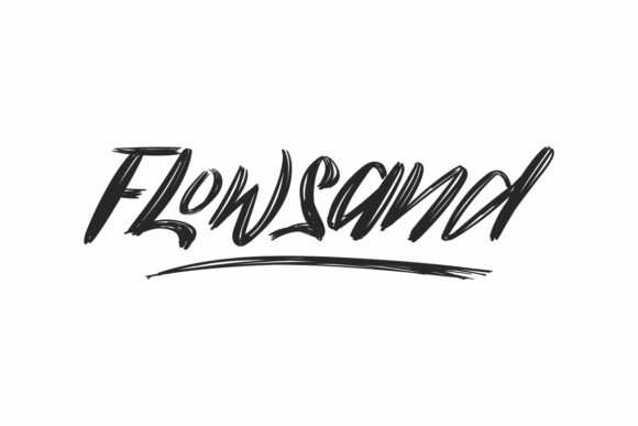 Flowsand: A Handwritten Font for Authentic Branding