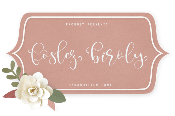 Foslez Biroly: A Handwritten Font for Your Brand
