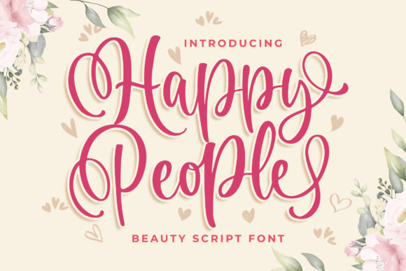 Happy People: A Handwritten Font for Editorial Design