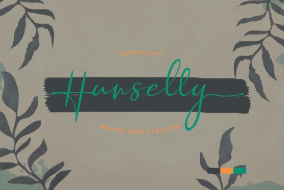 Hunselly: A Refined Script Font for Editorial Design