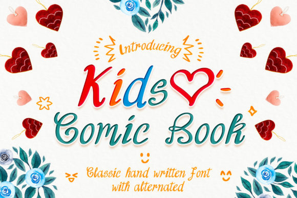 Kids Comic Book: A Playful Display Font for Campaigns