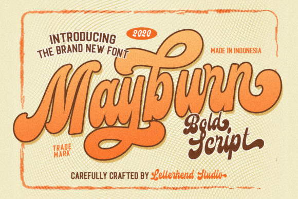 Mayburn: A Bold Retro Handwritten Font for Web Design