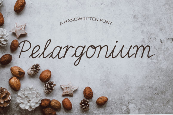 Pelargonium: A Timeless Handwritten Font for Editorial Design
