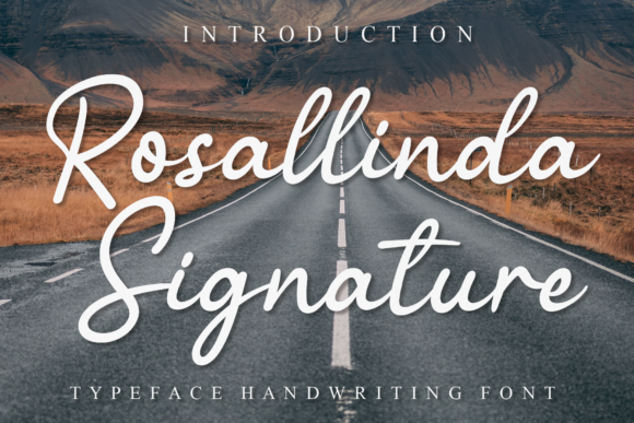 Rosallinda Signature: A Delicate Handwritten Font for Branding