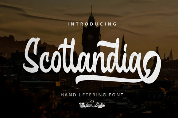 Scotlandia: A Bold Handwritten Font for Web Headers