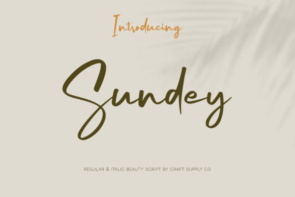 Sundey: A Handwritten Font for Makers