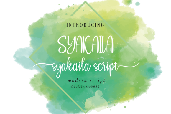 Syakaila: A Modern Handwritten Font for Marketers