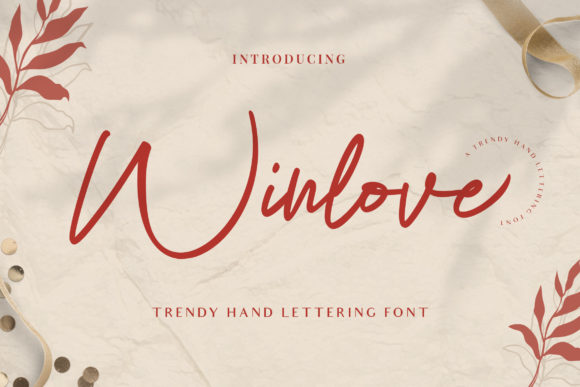 Winlove: A Modern Handwritten Font for Editorial Design