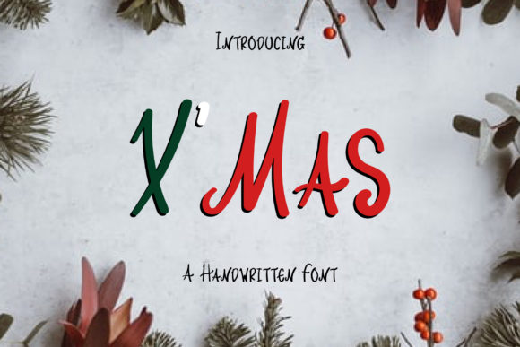 X Mas: A Handwritten Font for Modern Web Design